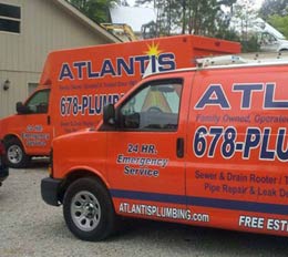 Clogged drains? Slow draining showers and tubs? Backed-up toilets? Professional Atlanta drain cleaning and rooter is what we do best!